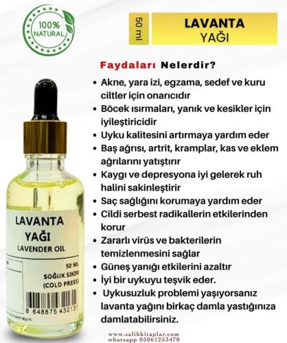 Bitkisel %100 Doğal Lavanta Yağı Bitkisel Yağlar 50 ml