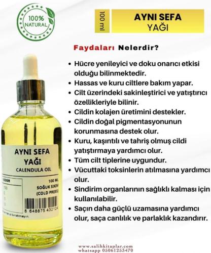 Bitkisel %100 Doğal Aynı Sefa Yağı Bitkisel Yağlar 100 ml