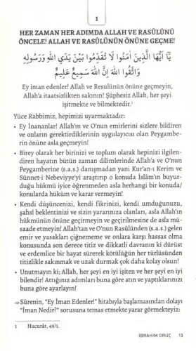 Bir Başka Adıyla Ahlak Suresi İbrahim Oruç