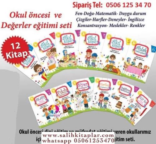 Okul Öncesi ve Değerler Eğitim Akıl Küpü Seti 12 Kitap Muhammed Eşref 