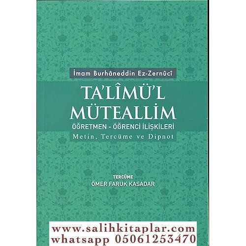 Talimül Müteallim Ögretmen Ögrenci Iliskileri (Türkçe-Arapça) İmam Bur