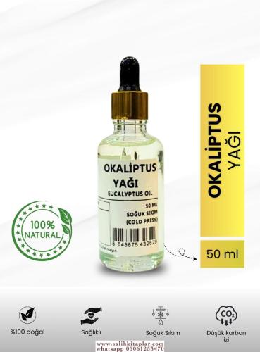 Bitkisel %100 Doğal Okaliptus Yağı Bitkisel Yağlar 50 ml