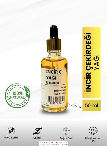 Bitkisel %100 Doğal İncir Çekirdeği Yağı Bitkisel Yağlar 50 ml