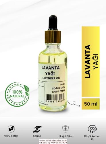 Bitkisel %100 Doğal Lavanta Yağı Bitkisel Yağlar 50 ml